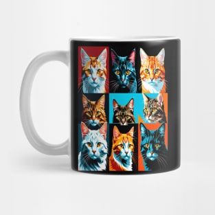 Pop Art Cat Portraits Mug